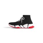 Men’s Speed 2.0 Lace-up Recycled Knit Sneaker in Black - Image 4
